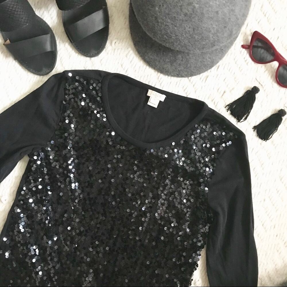 J. Crew Sequin Blouse